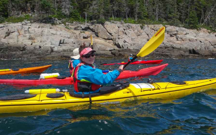 sea kayaking trip for teens in maine
